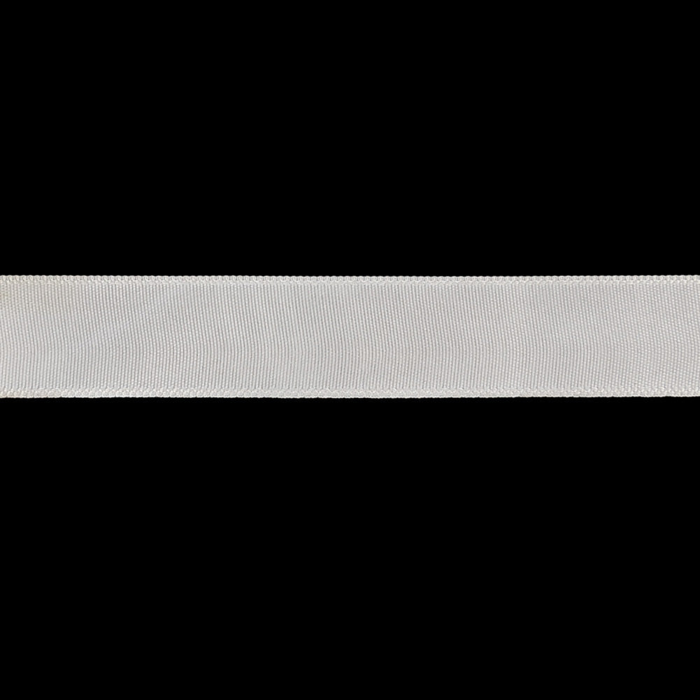 White Single Faced Satin Ribbon - 0.625"