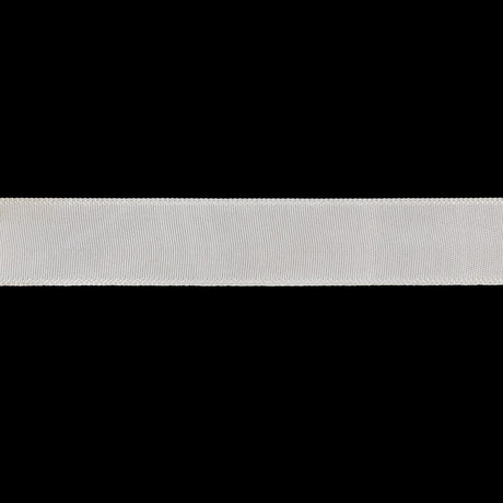 White Single Faced Satin Ribbon - 0.625"