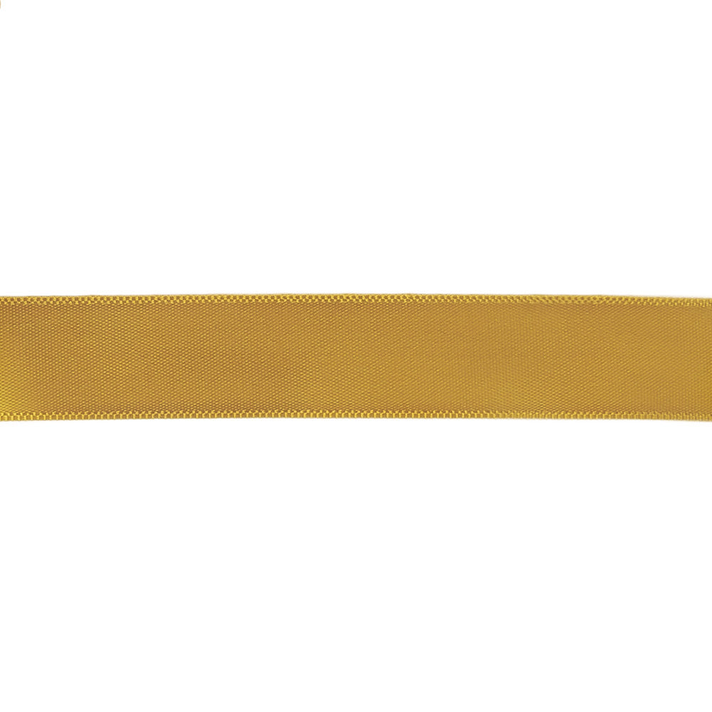 Amber Single Faced Satin Ribbon - 0.625"