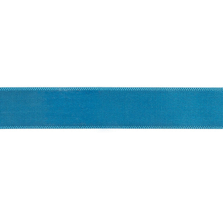 Peacock Blue Single Faced Satin Ribbon - 0.625"