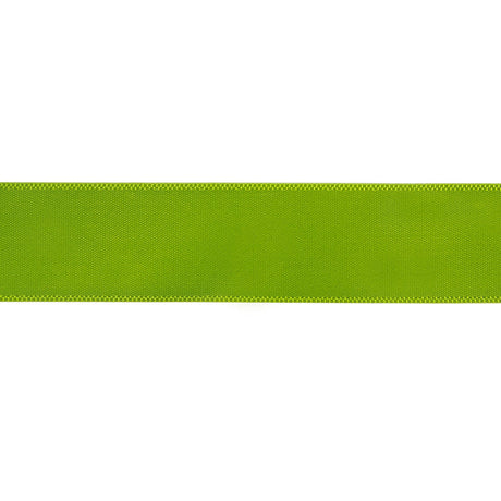 Lime Single Faced Satin Ribbon - 0.875"