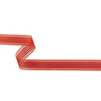 Aura Orange Sheer Ribbon with Satin Stripes - 0.875"