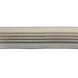 Gray Ombre Sheer Ribbon with Satin Stripes - 0.875"