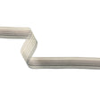Gray Ombre Sheer Ribbon with Satin Stripes - 0.875"