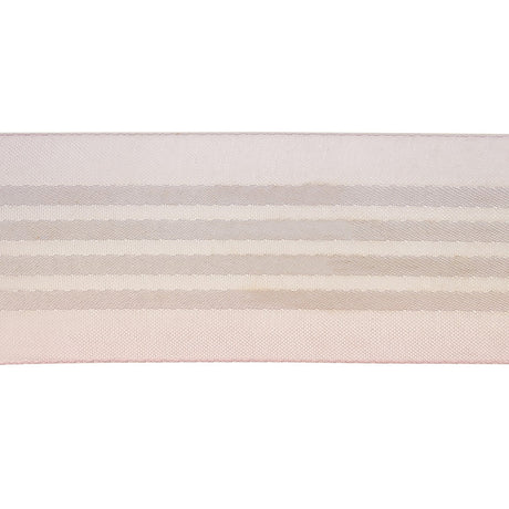 Pink and Lavender Ombre Sheer Ribbon with Satin Stripes - 1.5"