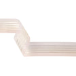 Pink and Lavender Ombre Sheer Ribbon with Satin Stripes - 1.5"