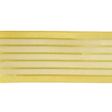 Yellow Striped Sheer Ribbon with Opaque Borders - 1.5"