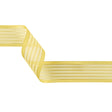 Yellow Striped Sheer Ribbon with Opaque Borders - 1.5"