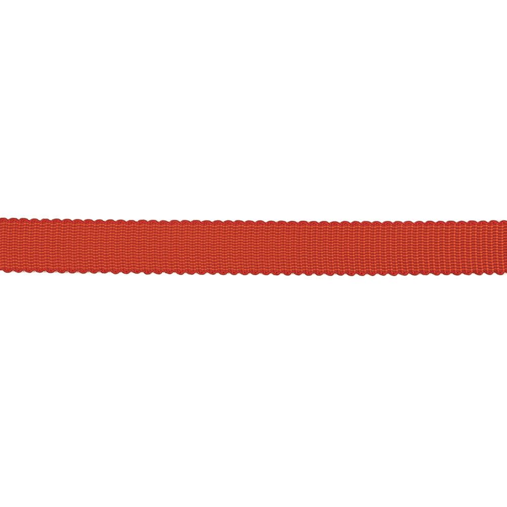 Red Petersham Grosgrain Ribbon - 0.375"
