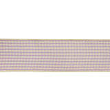 Lilac and Cream Houndstooth Check Woven Ribbon - 1"