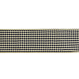 Deep Cobalt and Marshmallow Houndstooth Check Woven Ribbon - 1"