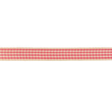Hot Pink and Dew Houndstooth Check Woven Ribbon - 0.375"