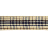 Astral Aura, Brown and Vanilla Ice Plaid Woven Ribbon - 1"