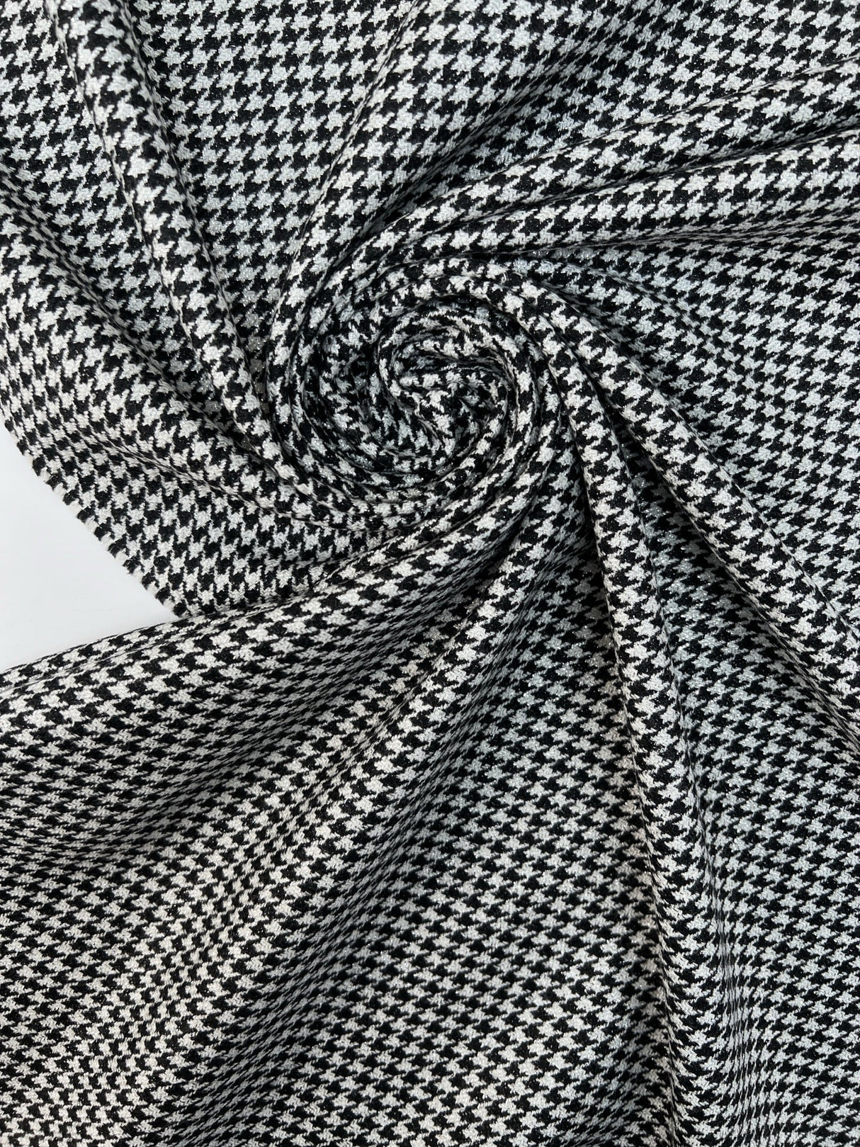 Wool Tweed Houndstooth Fabric