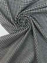 Wool Tweed Houndstooth Fabric