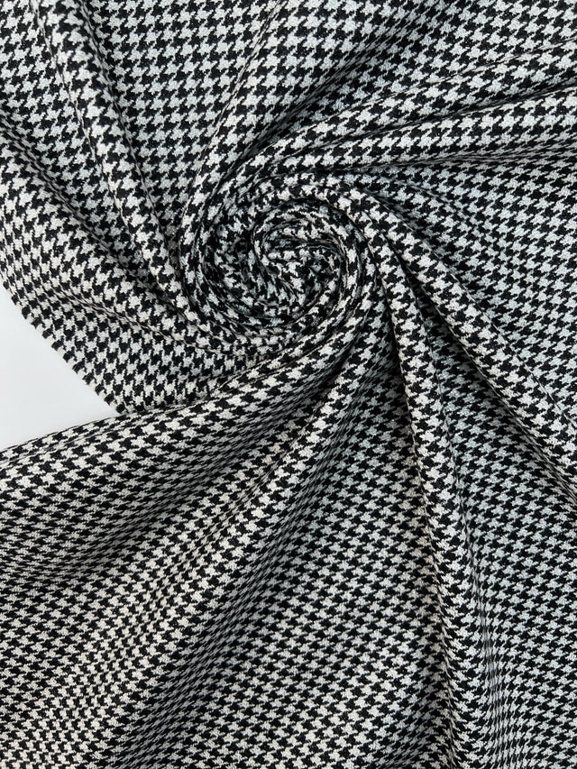 Wool Tweed Houndstooth Fabric