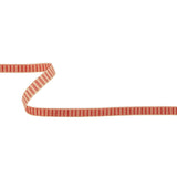 Red and White Rectangles Jacquard Ribbon - 0.375"