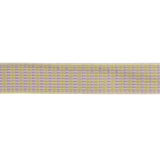 Lavender, Lemon, and Tofu Rectangles Jacquard Ribbon - 0.625"