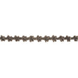 Heathered Charcoal and Latte Floral Chenille Trim - 0.625"