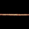Claret and Gardenia Fuzzy Braided Wool Blend Trim - 0.5"