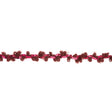 Wine and Sparkling Fuchsia Fuzzy Loops and Sequins Trim - 0.875"