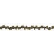 Olive and Forest Fuzzy Loops and Sequins Trim - 0.875"