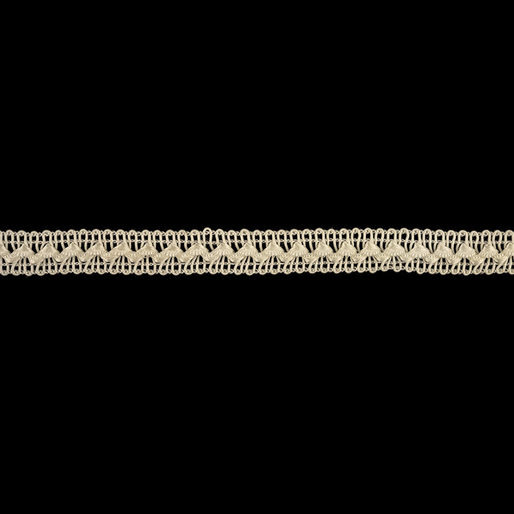 Cloud Dancer Raised Zig Zag Braided Trim - 0.5"