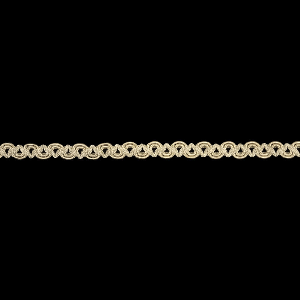 White Swan Waves and Zig Zags Gimp Braided Trim - 0.375"