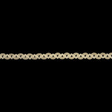 White Swan Waves and Zig Zags Gimp Braided Trim - 0.375"
