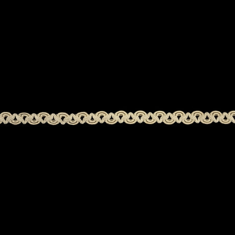 White Swan Waves and Zig Zags Gimp Braided Trim - 0.375"