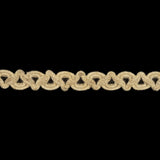 Almond Milk Waves and Zig Zags Gimp Braided Trim - 0.375"
