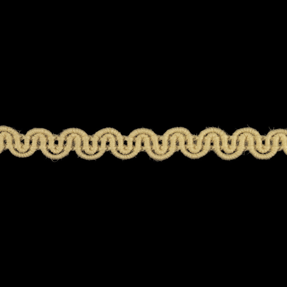 Natural Wavy Wool Gimp Braided Trim - 0.25"