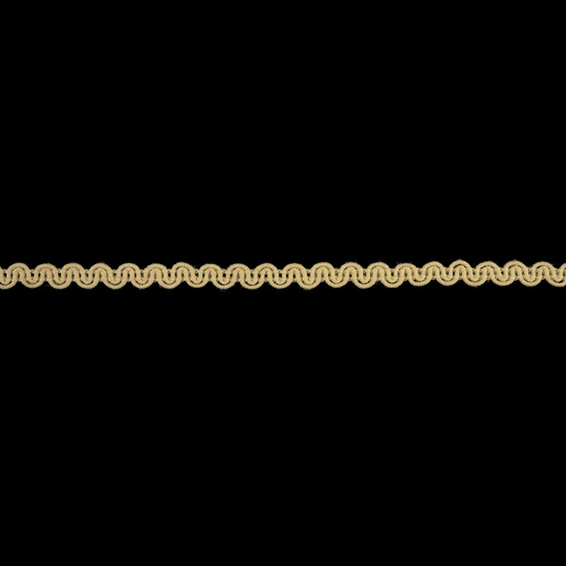 Natural Wavy Wool Gimp Braided Trim - 0.25"