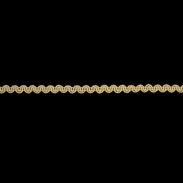 Natural Wavy Wool Gimp Braided Trim - 0.25"