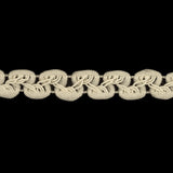 Cannoli Cream Loops and Waves Braided Trim - 0.5"