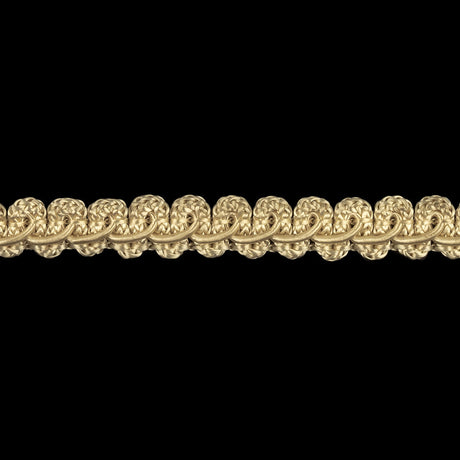 Off White Cotton Blend Braided Trim - 0.375"