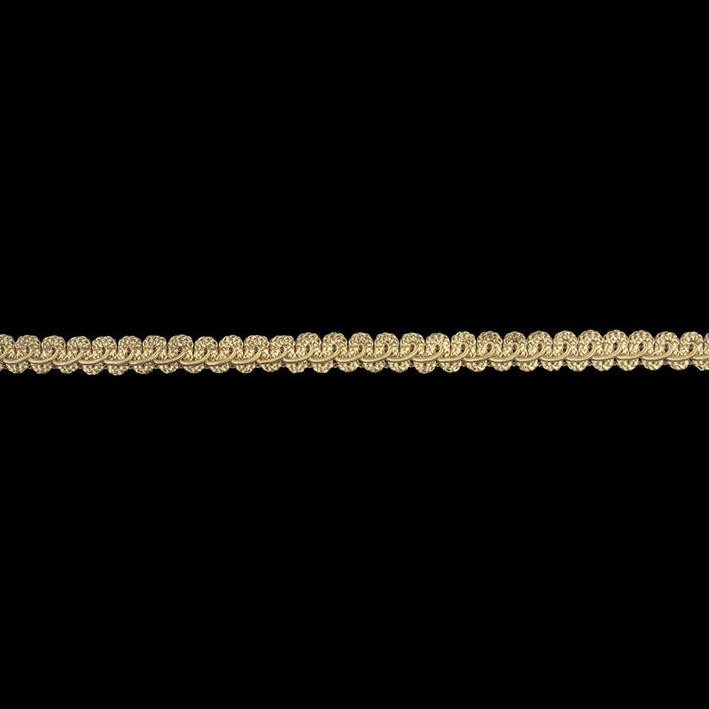 Off White Cotton Blend Braided Trim - 0.375"