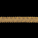Taupe Wavy Braided Trim - 0.5"