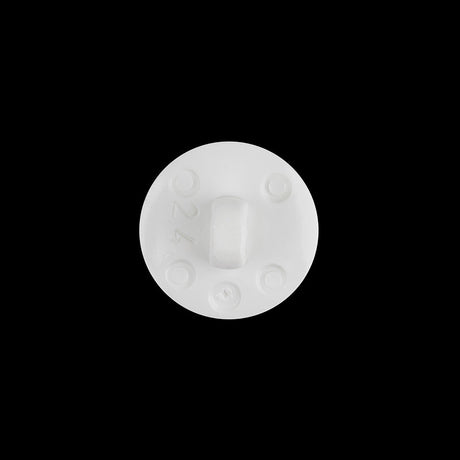 Italian White Abstract Radial Textured Shank Back Button - 24L/15mm
