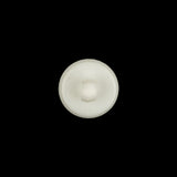 Italian White and Silver Tint Floral Textured Shank Back Button - 20L/12.5mm