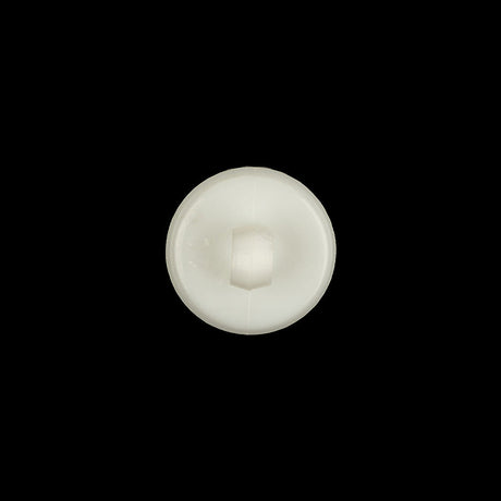 Italian White and Silver Tint Floral Textured Shank Back Button - 20L/12.5mm