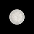 Italian White and Silver Tint Textured Shank Back Button - 30L/19mm