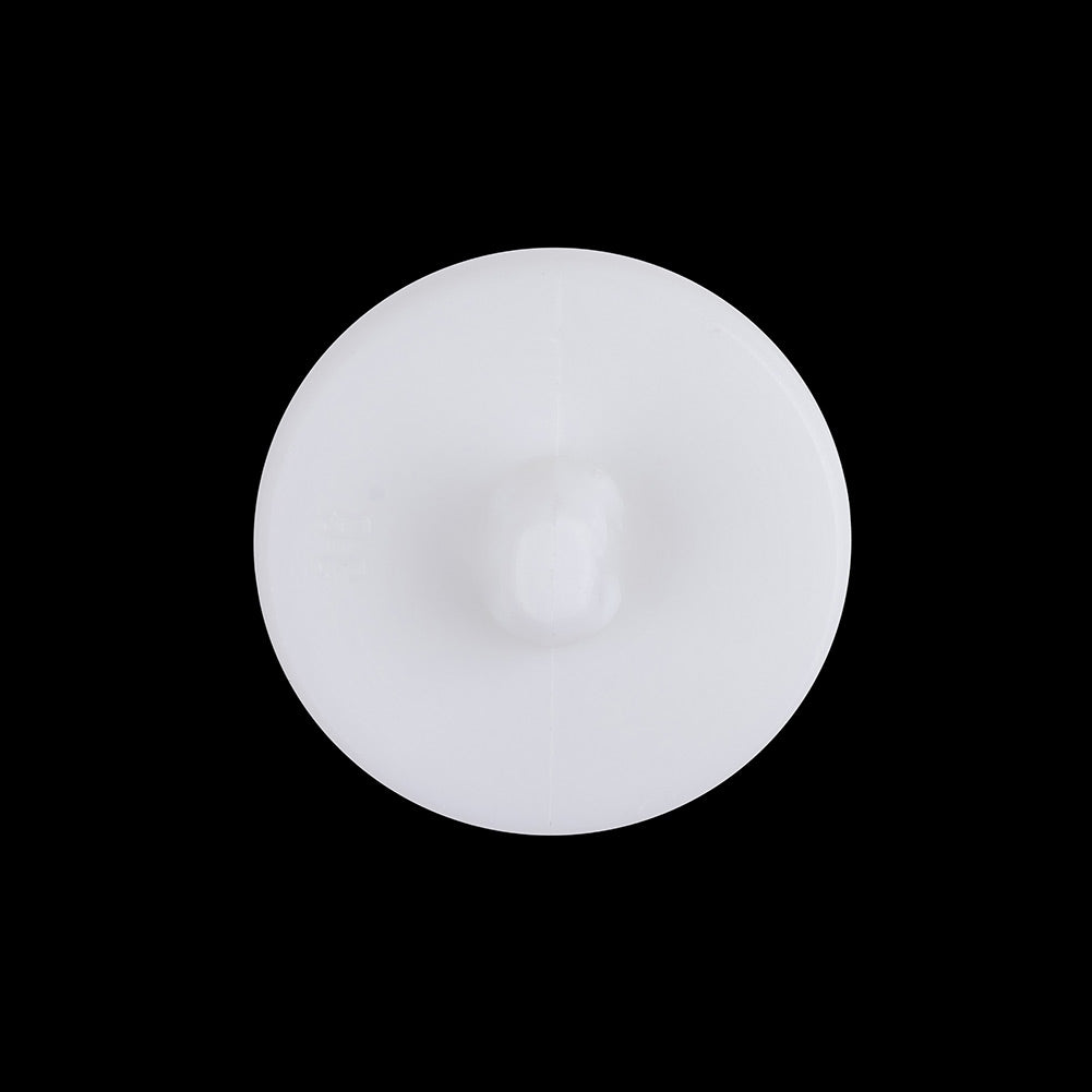 Italian White and Silver Tint Textured Shank Back Button - 36L/23mm
