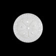 Italian White and Silver Tint Textured Shank Back Button - 36L/23mm