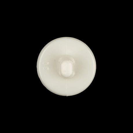 Italian White Radial Cone Shaped Shank Back Button - 30L/19mm