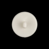 Italian White Faceted Decorative Shank Back Button - 36L/23mm
