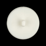 Italian White Faceted Decorative Shank Back Button - 44L/28mm