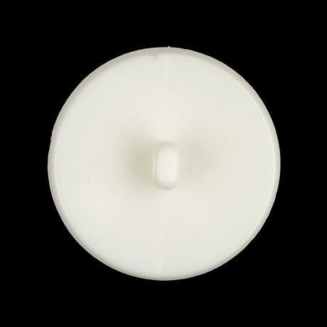 Italian White Faceted Decorative Shank Back Button - 44L/28mm