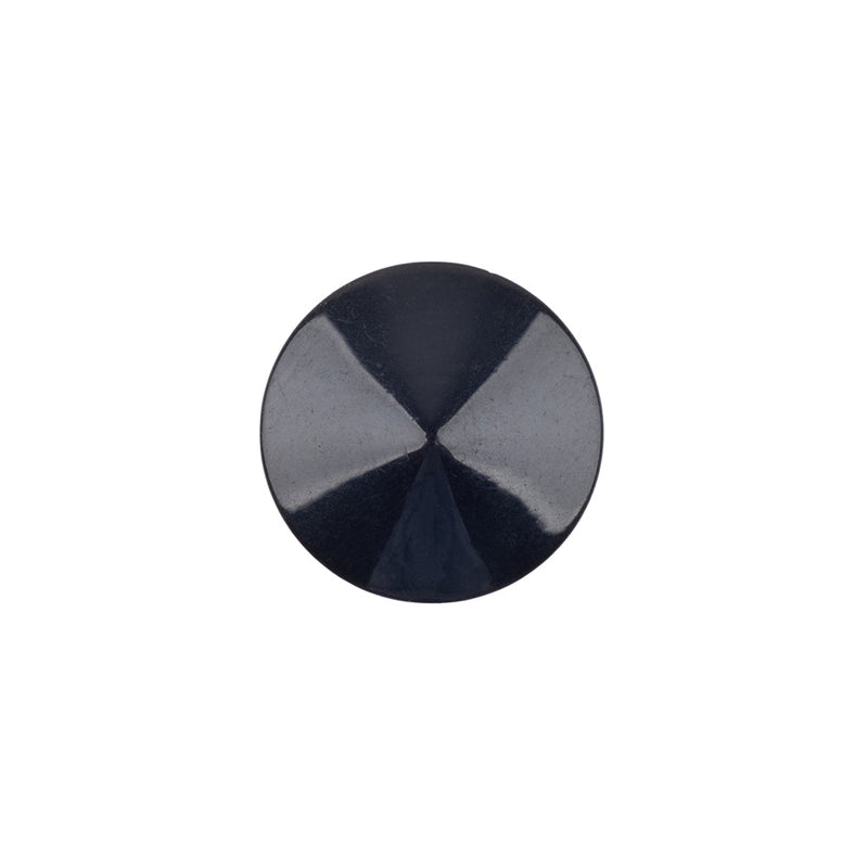 Italian Midnight Navy Cone Shaped Shank Back Button - 24L/15mm