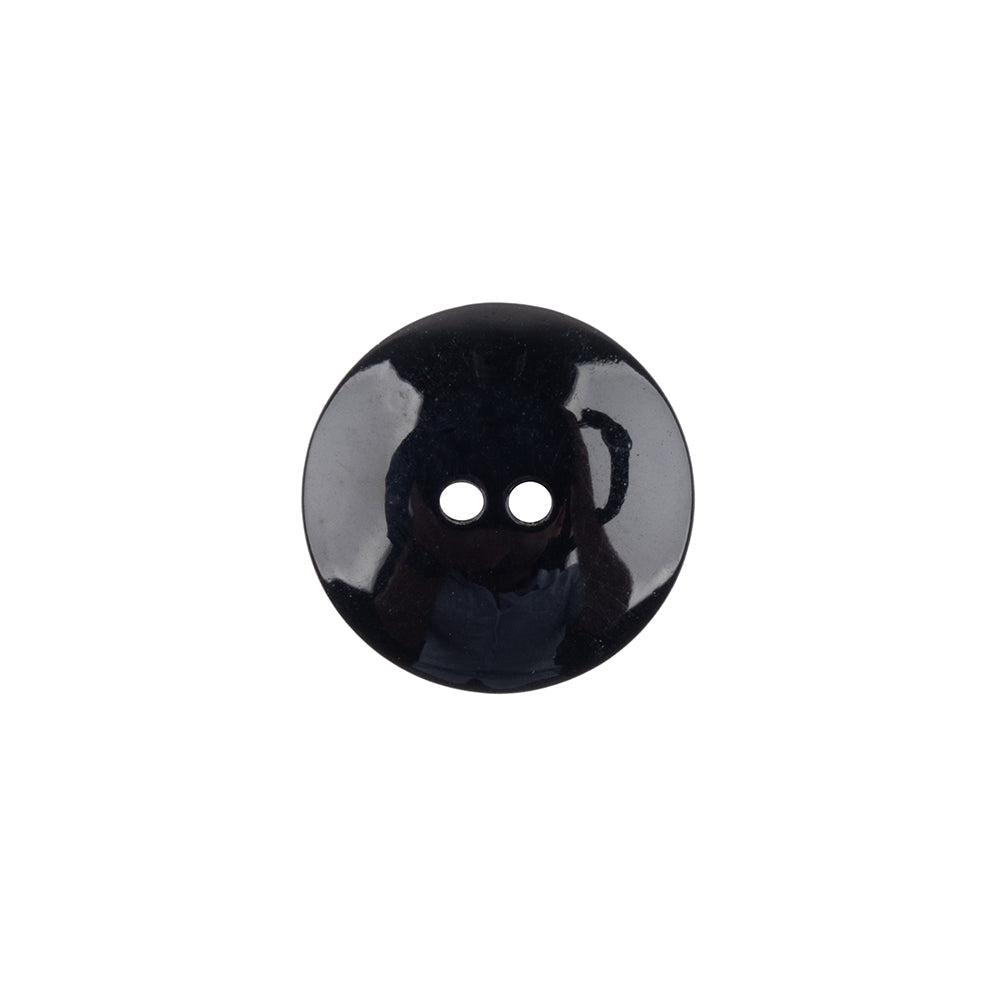 Black Radial Designed 2-Hole Plastic Saucer Button - 24L/15mm